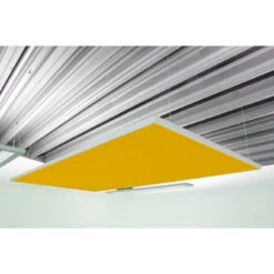 Deckensegel Akustiksegel Mit Alurahmen 100cm X 100cm X 4cm, 66 Wählbare Akustikstoffe -Heimgebrauch Schaumstoffprodukte Geschäft 309 Deckensegel4 PG1 gelb