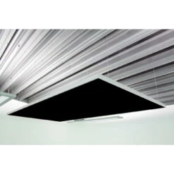 Deckensegel Akustiksegel Mit Alurahmen 100cm X 200cm X 4cm, 66 Wählbare Akustikstoffe -Heimgebrauch Schaumstoffprodukte Geschäft 312 Deckensegel4 PG1 schwarz 2
