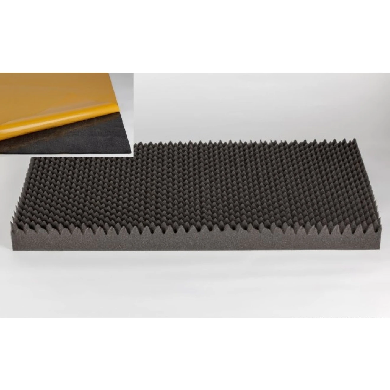 Akustik Noppenschaumstoff MicroPor 100 X 50 X 9cm Anthrazit Klebend - Schaumstoff In Bestqualität 4 Akustik Noppenschaumstoff MicroPor 100 X 50 X 9cm Anthrazit Klebend - Schaumstoff In Bestqualität – Bild 2