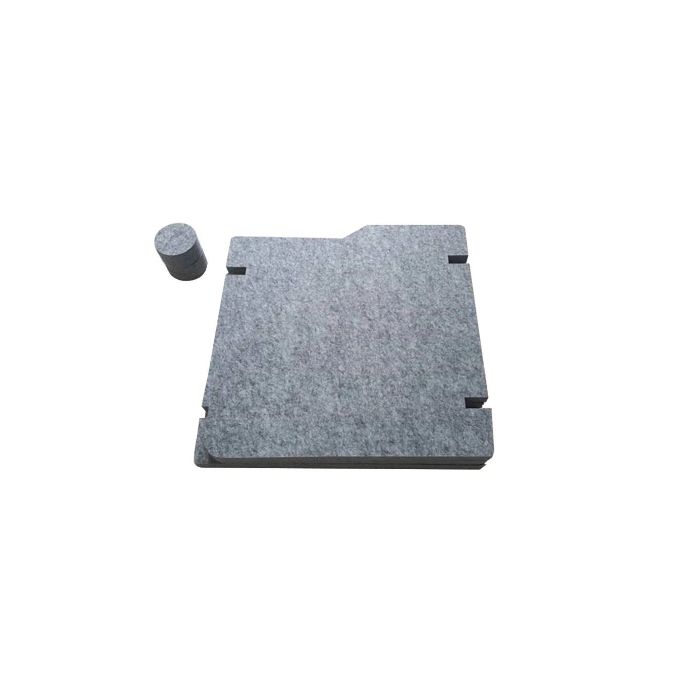 Lärmschutz Am Schreibtisch - Komplettsatz, Größe Variierbar 60 X 60 X 60cm PET-Vlies Hellgrau 5 Lärmschutz Am Schreibtisch - Komplettsatz, Größe Variierbar 60 X 60 X 60cm PET-Vlies Hellgrau – Bild 3