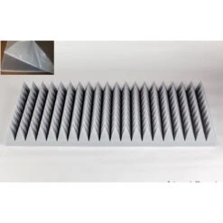 Pyramidenschaumstoff Aus Basotect G+ 100cm X 50cm X 10cm Hellgrau,klebend -Heimgebrauch Schaumstoffprodukte Geschäft Pyramidenschaumstoff Basotect grau 10cm klebend