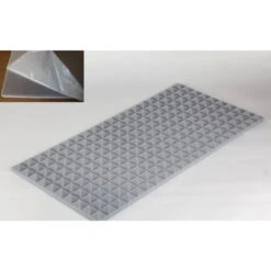 Pyramidenschaumstoff Aus Basotect G+ 100cm X 50cm X 3cm,hellgrau,klebend