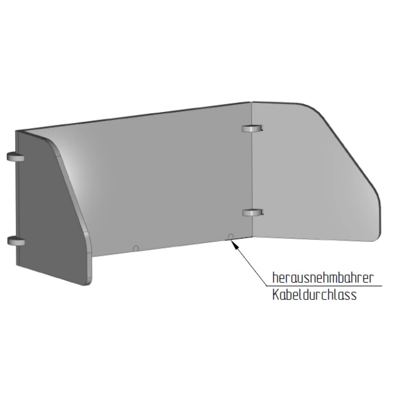 Lärmschutz Am Schreibtisch - Komplettsatz, Größe Variierbar 60 X 60 X 60cm PET-Vlies Hellgrau 4 Lärmschutz Am Schreibtisch - Komplettsatz, Größe Variierbar 60 X 60 X 60cm PET-Vlies Hellgrau – Bild 2