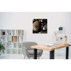 Akustikbild Dunkle Steine -Heimgebrauch Schaumstoffprodukte Geschäft akustikbild 109 Zimmer1 1