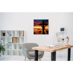 Akustikbild Gipfelkreuz Im Sonnenuntergang -Heimgebrauch Schaumstoffprodukte Geschäft akustikbild 112 Zimmer1