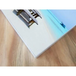 Akustikbild Bänke Unter Palmen Am Strand -Heimgebrauch Schaumstoffprodukte Geschäft akustikbild 40 Ecke1