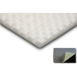 Noppenschaumstoff Aus Basotect 100cm X 50cm X 3cm, Weiss Klebend