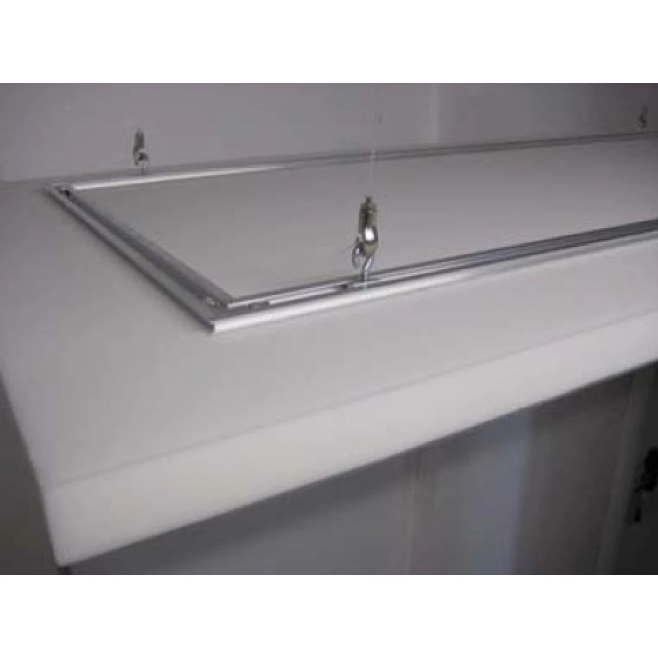 Deckensegel Akustiksegel Weiss 100 X 200 X 5cm Inkl. Stabilisierende Aluschiene 3 Deckensegel Akustiksegel Weiss 100 X 200 X 5cm Inkl. Stabilisierende Aluschiene