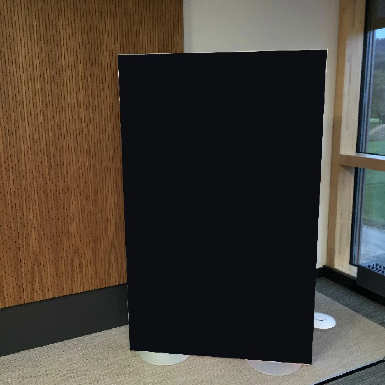 Raumtrenner Bzw. Stellwand 160cm X 100cm Camira YS009 Schwarz 6 Raumtrenner Bzw. Stellwand 160cm X 100cm Camira YS009 Schwarz – Bild 4