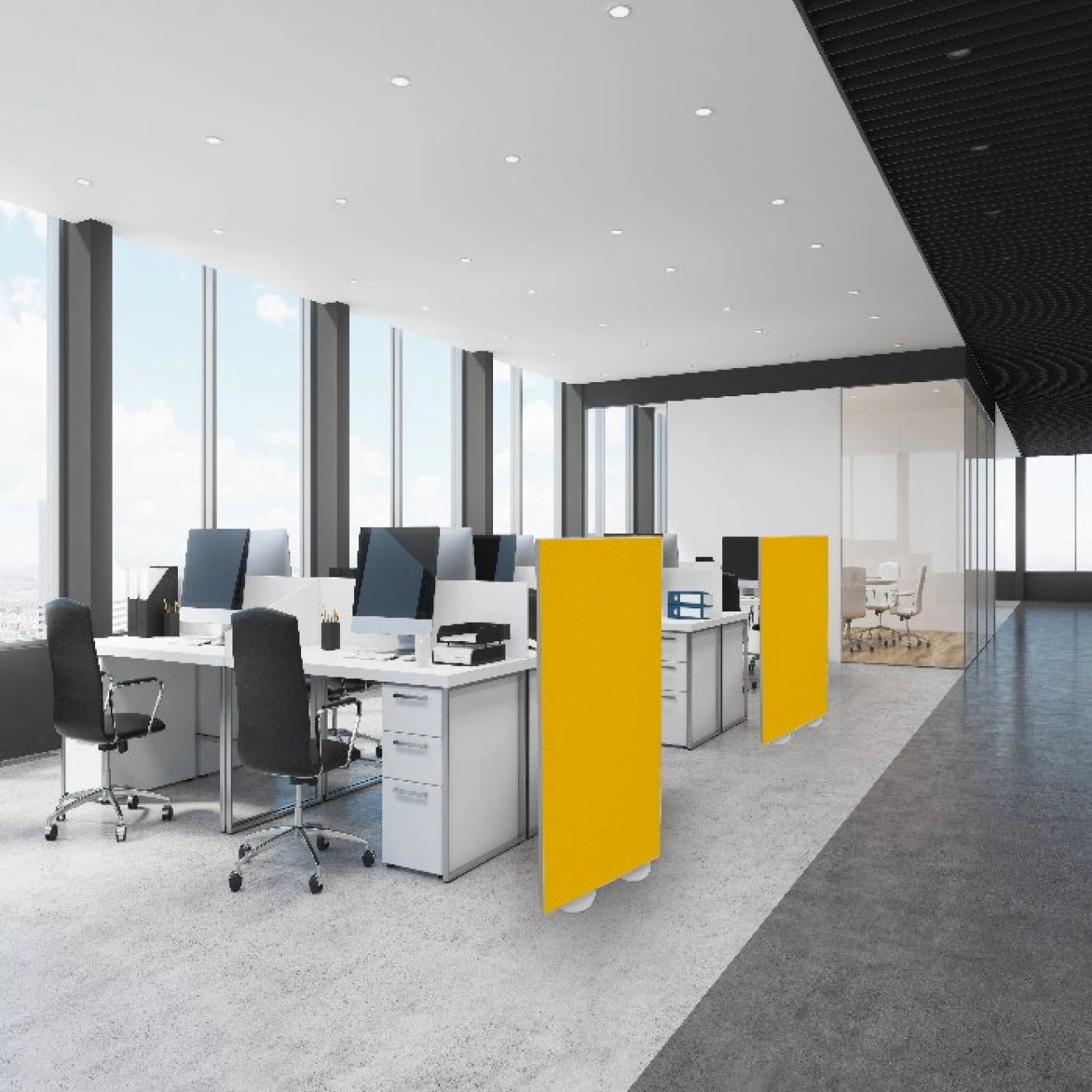 Raumtrenner Bzw. Stellwand 160cm X 100cm PG1 Gelb 5 Raumtrenner Bzw. Stellwand 160cm X 100cm PG1 Gelb – Bild 3