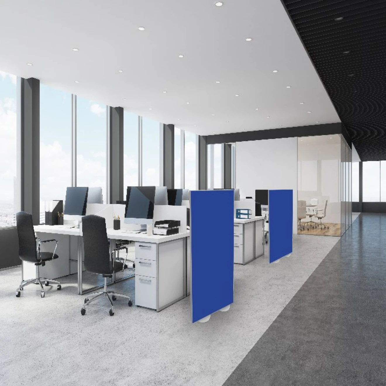 Raumtrenner Bzw. Stellwand 160cm X 100cm PG1 Blau 5 Raumtrenner Bzw. Stellwand 160cm X 100cm PG1 Blau – Bild 3