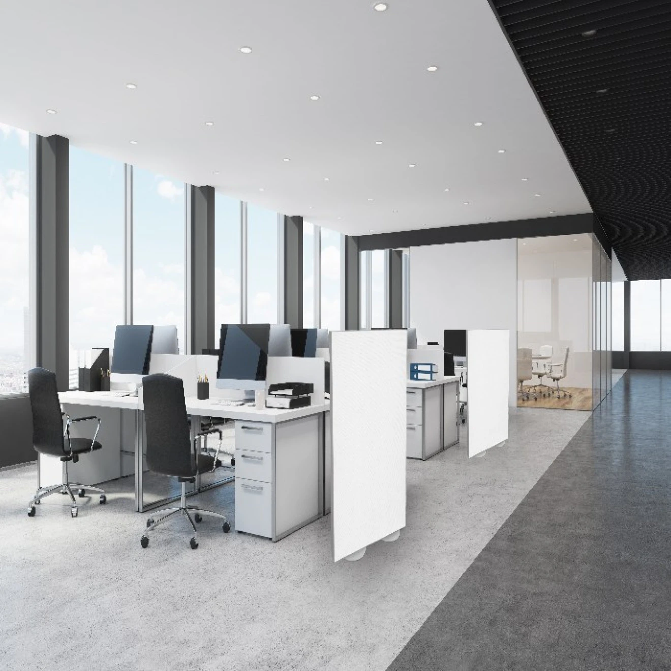 Raumtrenner Bzw. Stellwand 160cm X 100cm PG1 Weiss 5 Raumtrenner Bzw. Stellwand 160cm X 100cm PG1 Weiss – Bild 3