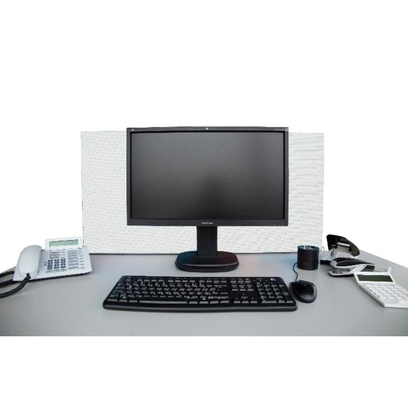 Tischabtrennung 100cm X 50cm X 4,5cm Inkl. Alurahmen - Camira® Stoff YS165 4 Tischabtrennung 100cm X 50cm X 4,5cm Inkl. Alurahmen - Camira® Stoff YS165 – Bild 2