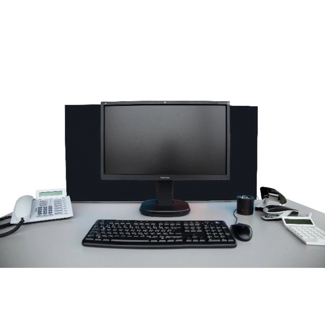 Tischabtrennung 100cm X 50cm X 4,5cm Inkl. Alurahmen - Camira® Stoff YS145 4 Tischabtrennung 100cm X 50cm X 4,5cm Inkl. Alurahmen - Camira® Stoff YS145 – Bild 2