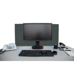 Tischabtrennung 100cm X 50cm X 4,5cm Inkl. Alurahmen - Camira® Stoff YS141 -Heimgebrauch Schaumstoffprodukte Geschäft tischtrenner schreibtisch 459 Tischtrenner2 YS141 1