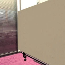 Tischabtrennung 100cm X 50cm X 4,5cm Inkl. Alurahmen - Camira® Stoff YS108 -Heimgebrauch Schaumstoffprodukte Geschäft tischtrenner schreibtisch 461 Tischtrenner1 YS108