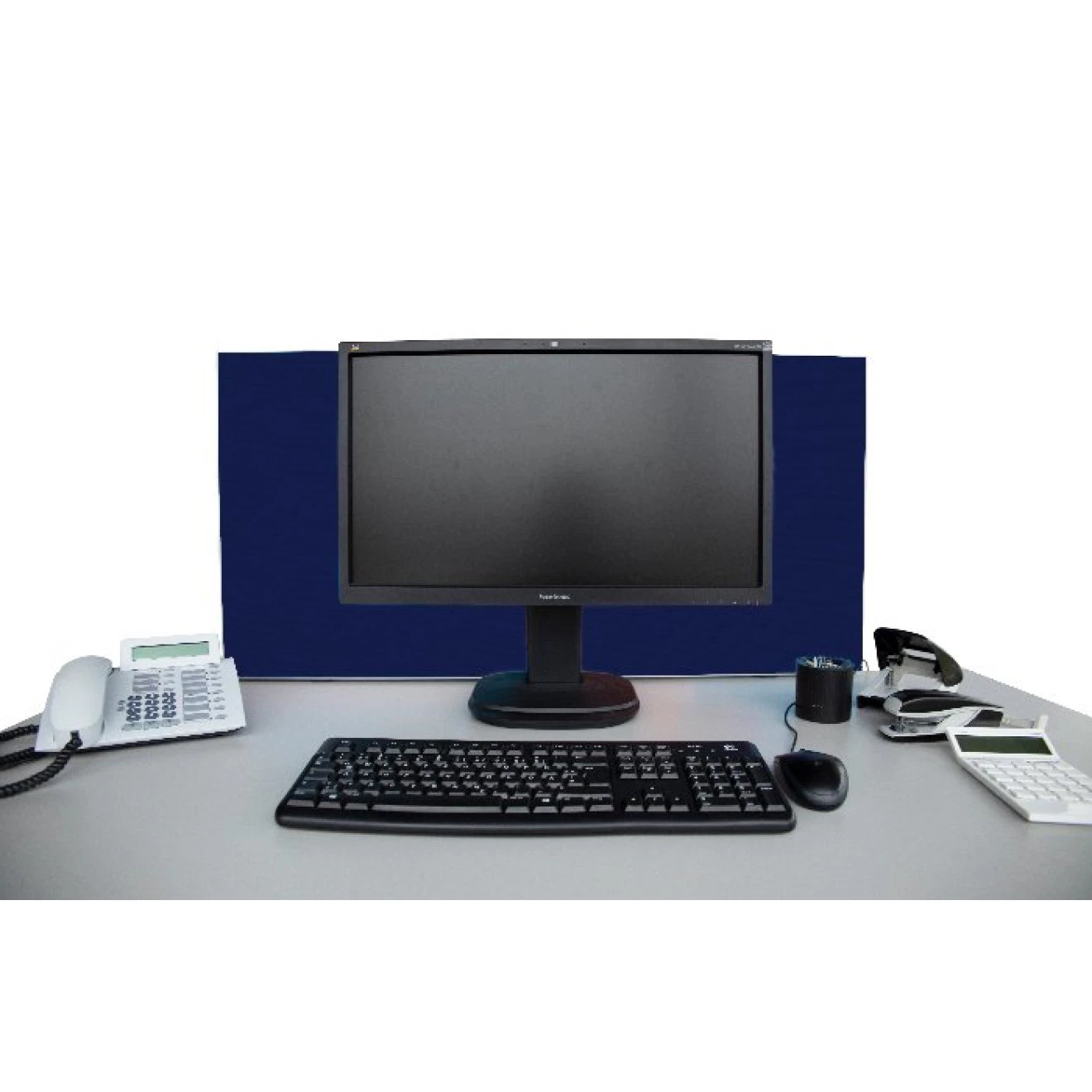 Tischabtrennung 100cm X 50cm X 4,5cm Inkl. Alurahmen - Camira® Stoff YS100 4 Tischabtrennung 100cm X 50cm X 4,5cm Inkl. Alurahmen - Camira® Stoff YS100 – Bild 2