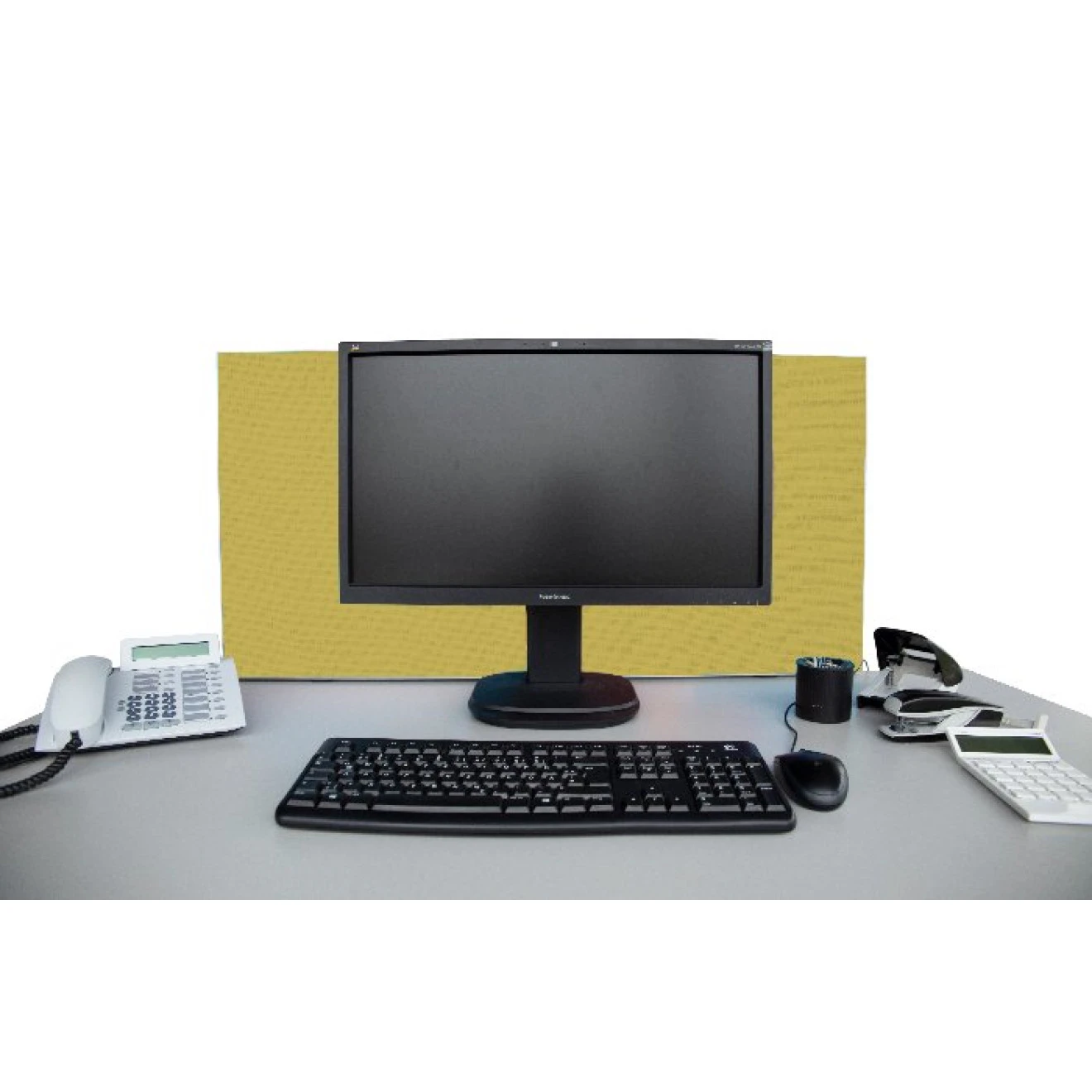 Tischabtrennung 100cm X 50cm X 4,5cm Inkl. Alurahmen - Camira® Stoff YS096 4 Tischabtrennung 100cm X 50cm X 4,5cm Inkl. Alurahmen - Camira® Stoff YS096 – Bild 2