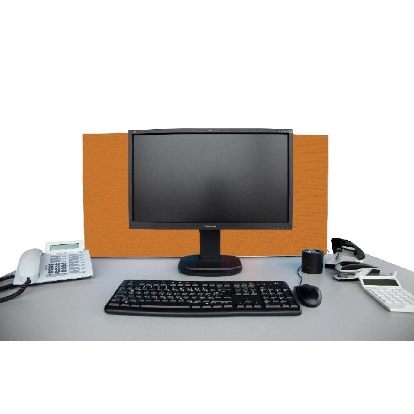 Tischabtrennung 100cm X 50cm X 4,5cm Inkl. Alurahmen - Camira® Stoff YS072 4 Tischabtrennung 100cm X 50cm X 4,5cm Inkl. Alurahmen - Camira® Stoff YS072 – Bild 2