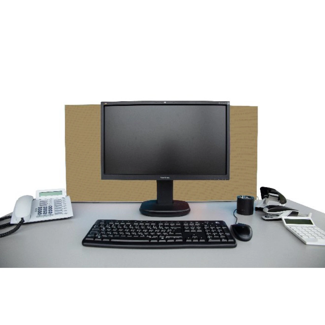 Tischabtrennung 100cm X 50cm X 4,5cm Inkl. Alurahmen - Camira® Stoff YS071 4 Tischabtrennung 100cm X 50cm X 4,5cm Inkl. Alurahmen - Camira® Stoff YS071 – Bild 2