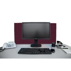 Tischabtrennung 100cm X 50cm X 4,5cm Inkl. Alurahmen - Camira® Stoff YS030 -Heimgebrauch Schaumstoffprodukte Geschäft tischtrenner schreibtisch 488 Tischtrenner2 YS030