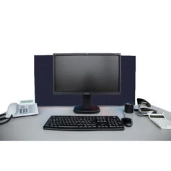 Tischabtrennung 100cm X 50cm X 4,5cm Inkl. Alurahmen - Camira® Stoff YS024 -Heimgebrauch Schaumstoffprodukte Geschäft tischtrenner schreibtisch 491 Tischtrenner2 YS024