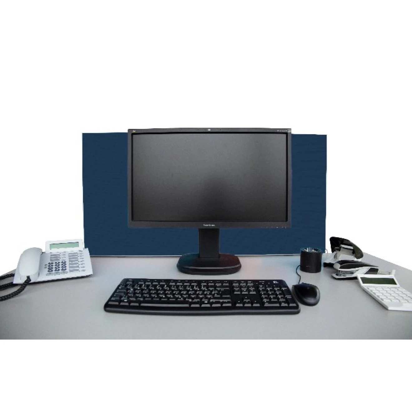 Tischabtrennung 100cm X 50cm X 4,5cm Inkl. Alurahmen - Camira® Stoff YS005 4 Tischabtrennung 100cm X 50cm X 4,5cm Inkl. Alurahmen - Camira® Stoff YS005 – Bild 2