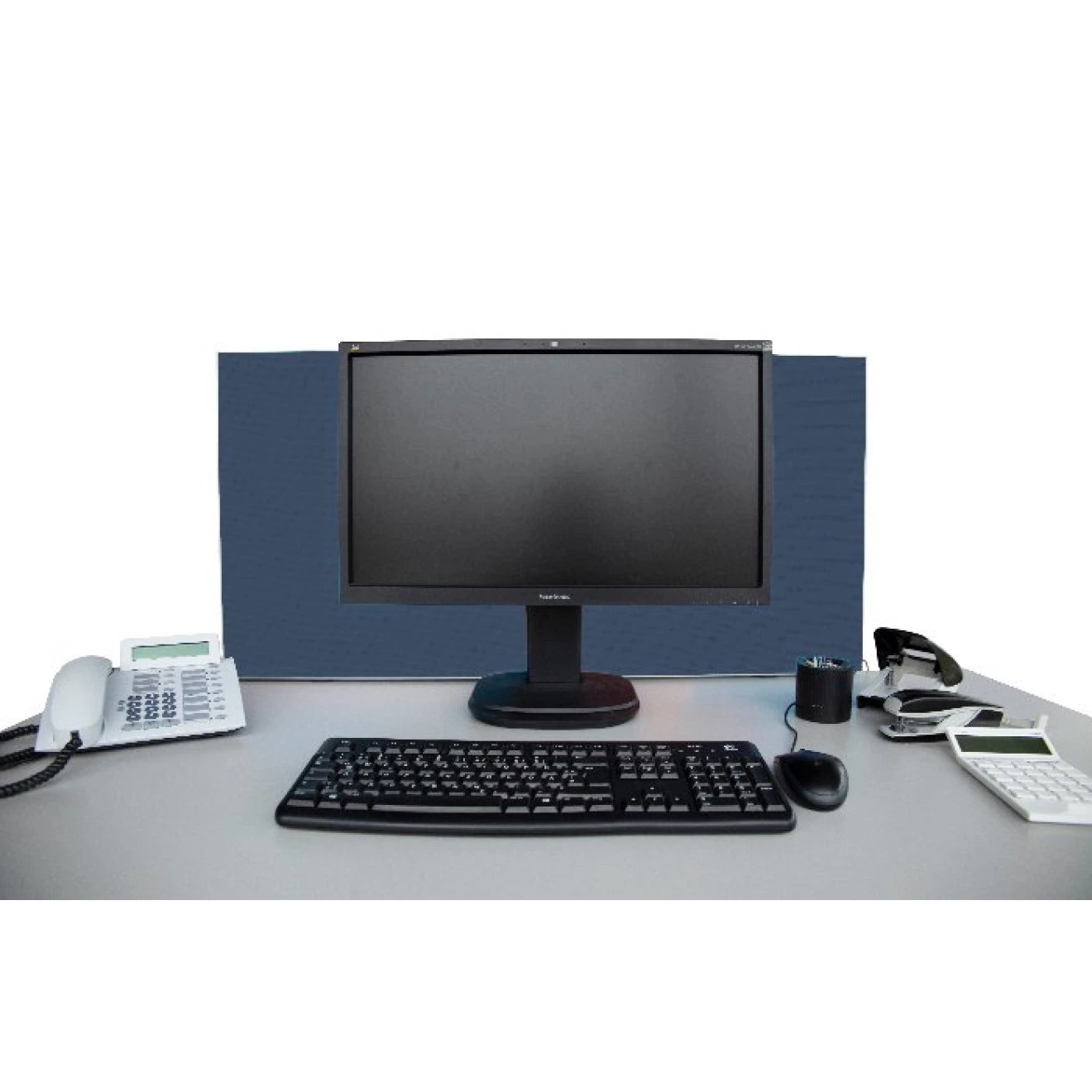 Tischabtrennung 100cm X 50cm X 4,5cm Inkl. Alurahmen - Camira® Stoff YS004 4 Tischabtrennung 100cm X 50cm X 4,5cm Inkl. Alurahmen - Camira® Stoff YS004 – Bild 2