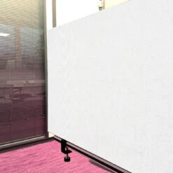 Tischabtrennung 100cm X 50cm X 4,5cm Inkl. Alurahmen - Stoff PG1 Weiss -Heimgebrauch Schaumstoffprodukte Geschäft tischtrenner schreibtisch 498 Tischtrenner1 PG1 weiss 1