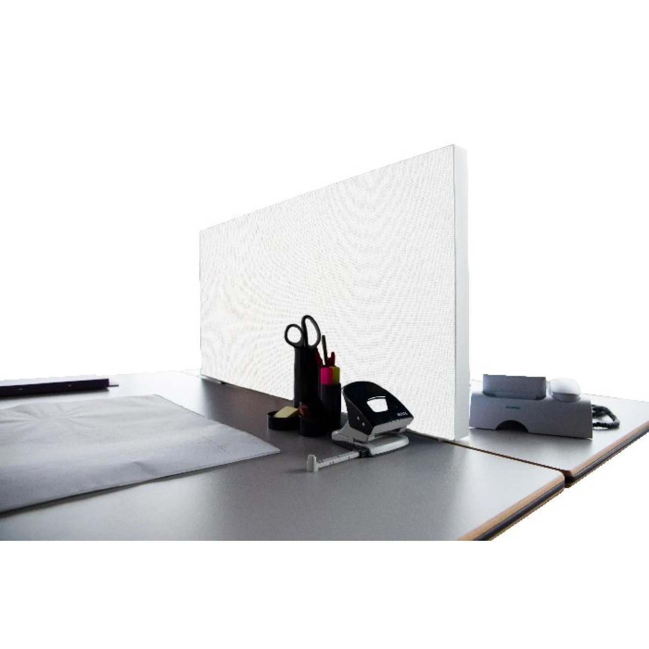 Tischabtrennung 100cm X 50cm X 4,5cm Inkl. Alurahmen - Stoff PG1 Weiss 3 Tischabtrennung 100cm X 50cm X 4,5cm Inkl. Alurahmen - Stoff PG1 Weiss