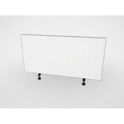 Tischabtrennung 100cm X 50cm X 4,5cm Inkl. Alurahmen - Stoff PG1 Weiss -Heimgebrauch Schaumstoffprodukte Geschäft tischtrenner schreibtisch 498 Tischtrenner4 PG1 weiss 1