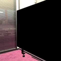 Tischabtrennung 100cm X 50cm X 4,5cm Inkl. Alurahmen - Stoff PG1 Schwarz -Heimgebrauch Schaumstoffprodukte Geschäft tischtrenner schreibtisch 499 Tischtrenner1 PG1 schwarz 1