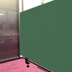 Tischabtrennung 100cm X 50cm X 4,5cm Inkl. Alurahmen - Stoff PG1 Grün -Heimgebrauch Schaumstoffprodukte Geschäft tischtrenner schreibtisch 501 Tischtrenner1 PG1 gruen
